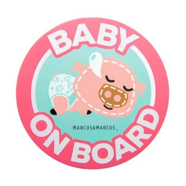 POKEY Baby On Board Σιλικόνης Γουρουνάκι για εσωτερική τοποθέτηση