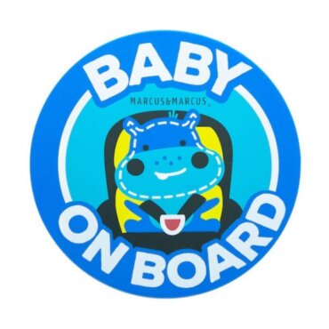 LUCAS Baby On Board Σιλικόνης Ιπποπόταμος για εσωτερική τοποθέτηση